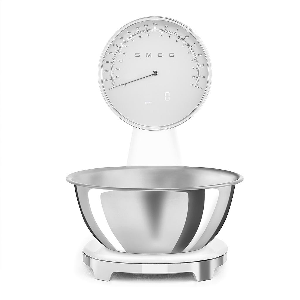 SMEG KSF01WHWW Analog And Digital Kitchen Scale (White)