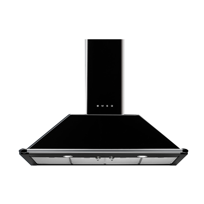 SMEG KT110BLE Decorative Wall Hood 110cm Victoria Aesthetic (Black)