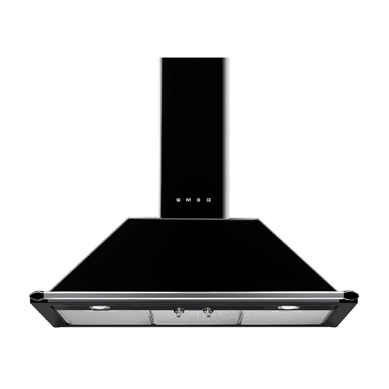 SMEG KT90BLE Wall Hood, 90cm, Victoria (Black)