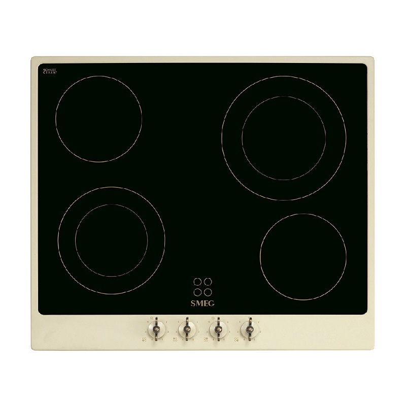 SMEG P864PO Ceramic Hob, 60cm, Victoria (Cream)