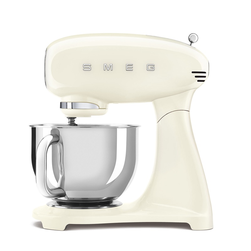 SMEG SMF05CREU Stand Mixer Full Color, 50's Style Aesthetic (Cream)