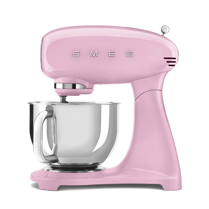 SMEG SMF05PKEU Stand Mixer Full Color, 50's Style Aesthetic (Pink)