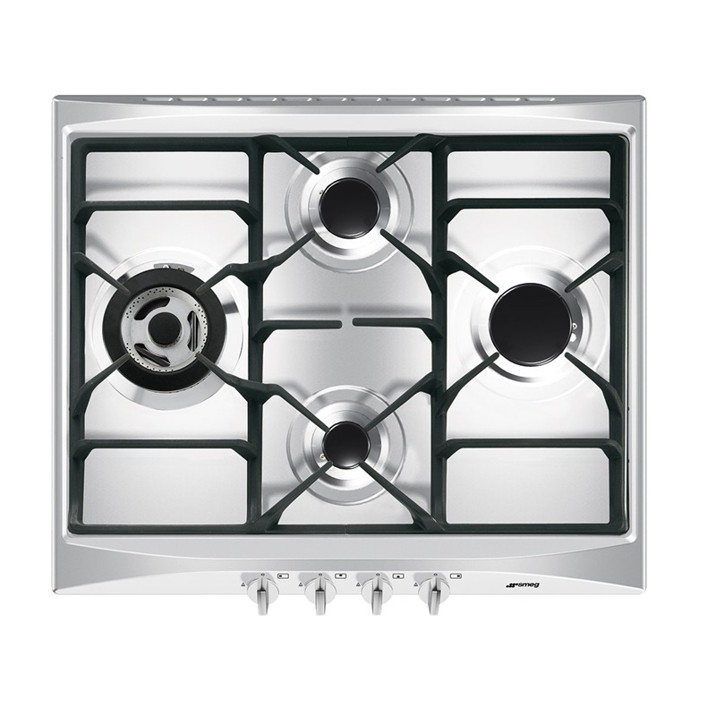 SMEG SR264XGH2 Gas Hob 60 cm, Selezione Aesthetic