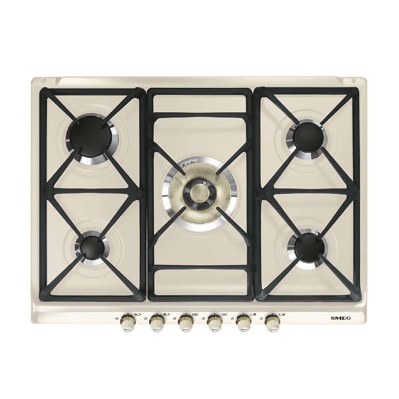 SMEG SR775PO Hob 70/75cm, Gas, Cortina (Cream)