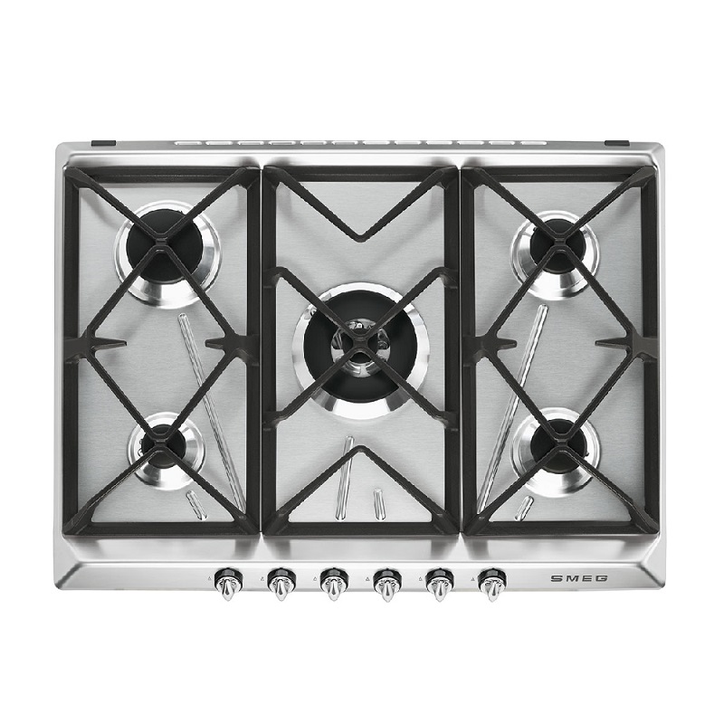 SMEG SR975XGH Hob, 70/75cm, Gas, Victoria (Steel)