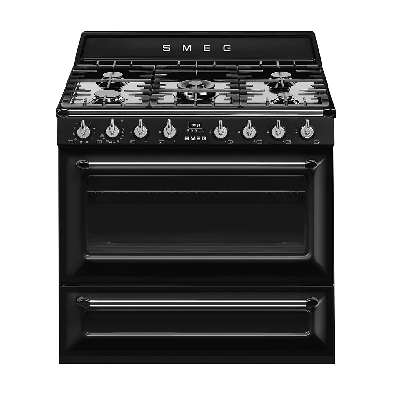 SMEG TR90BL2 Cooker, 90x60cm, Gas, Victoria (Black)