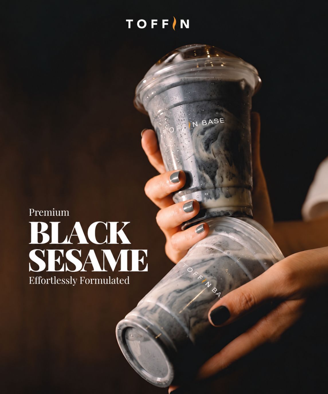 Toffin Black Sesame Base Crafted with real flavour experience. Rich roasted sesame notes, smooth creaminess, and just the right sweetness to let the authentic flavour shine.