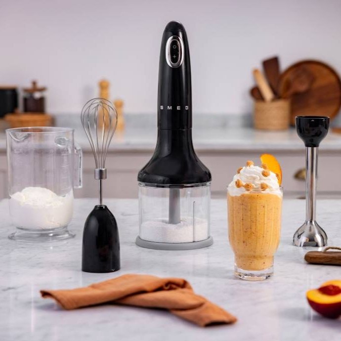 SMEG HBF03RDEU Hand Blender With 3 Accessories (Red)