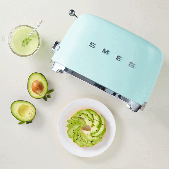 SMEG TSF01PKEU Toaster 2 Slice (Pink)