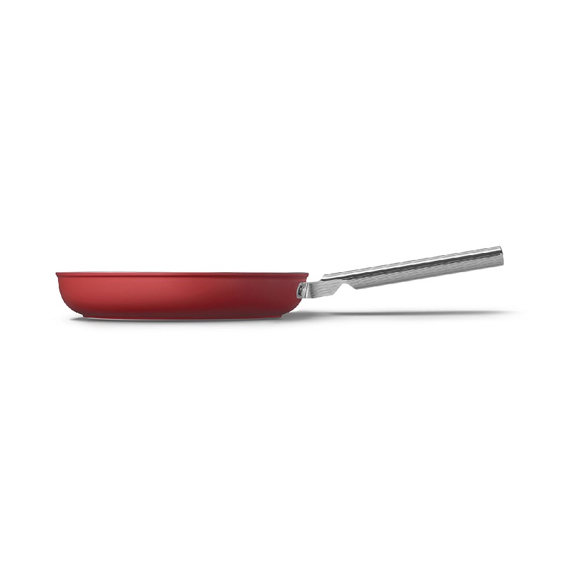 SMEG CKFF2801RDM Kitchenware, Cookware, Frypan 28cm,50's Style (Red)