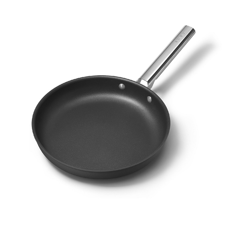 SMEG CKFF2801BLM Kitchenware, Cookware, Frypan 28cm,50's Style (Black)