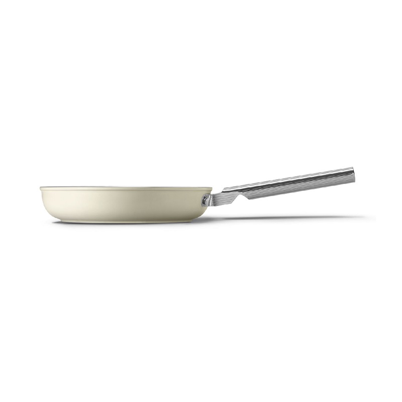 SMEG CKFF2401CRM Kitchenware, Cookware, Frypan 24cm,50's Style (Cream)