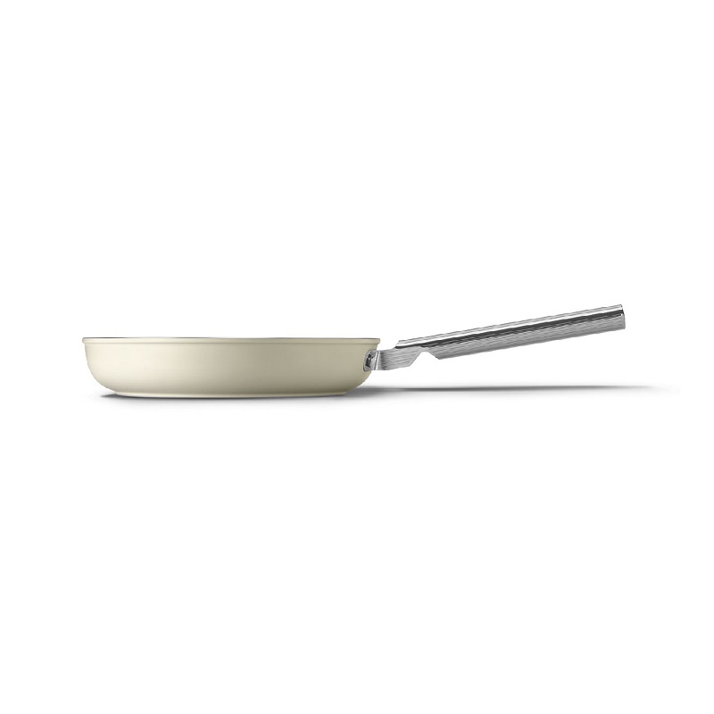 SMEG CKFF2601CRM Kitchenware, Cookware, Frypan 26cm,50's Style (Cream)