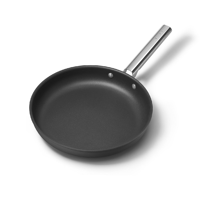 SMEG CKFF3001BLM Kitchenware, Cookware, Frypan 30cm,50's Style (Black)