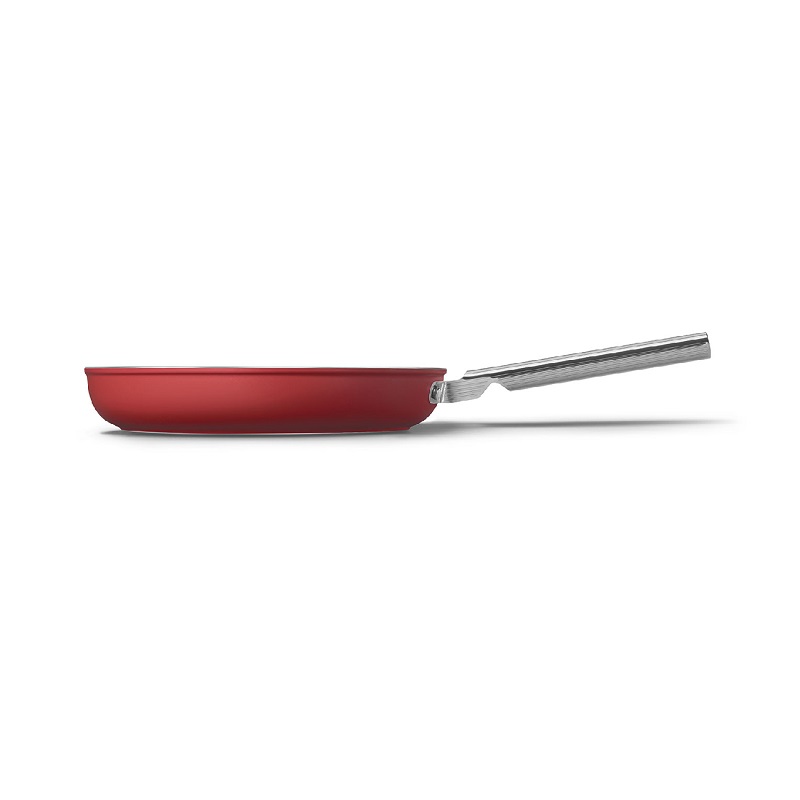 SMEG CKFF3001RDM Kitchenware, Cookware, Frypan 30cm,50's Style (Red)