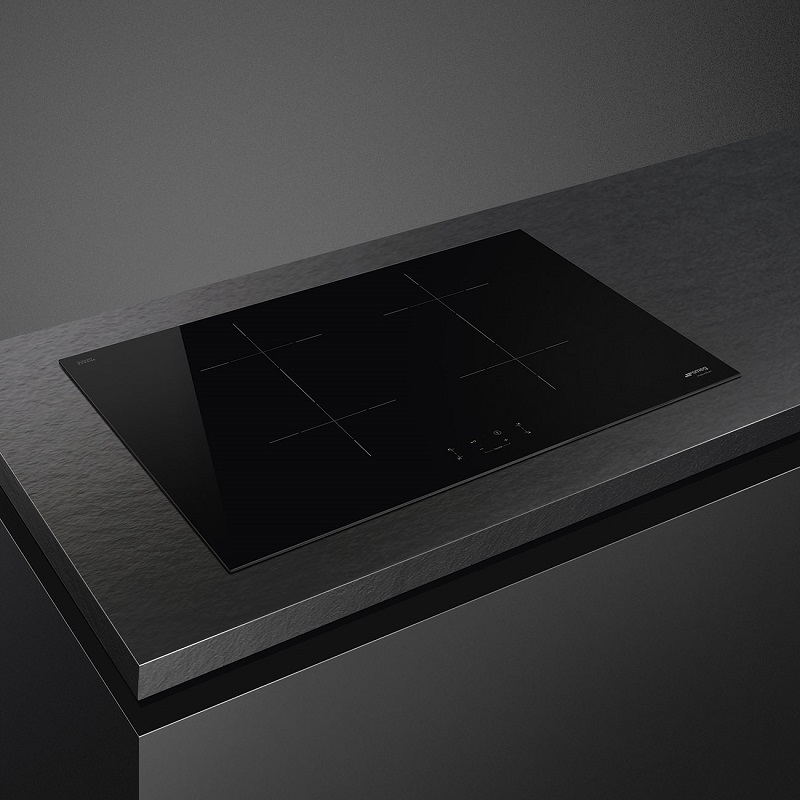 SMEG SIB2741D Induction Hob, 70/75 cm, Universale Aesthetic (Black)
