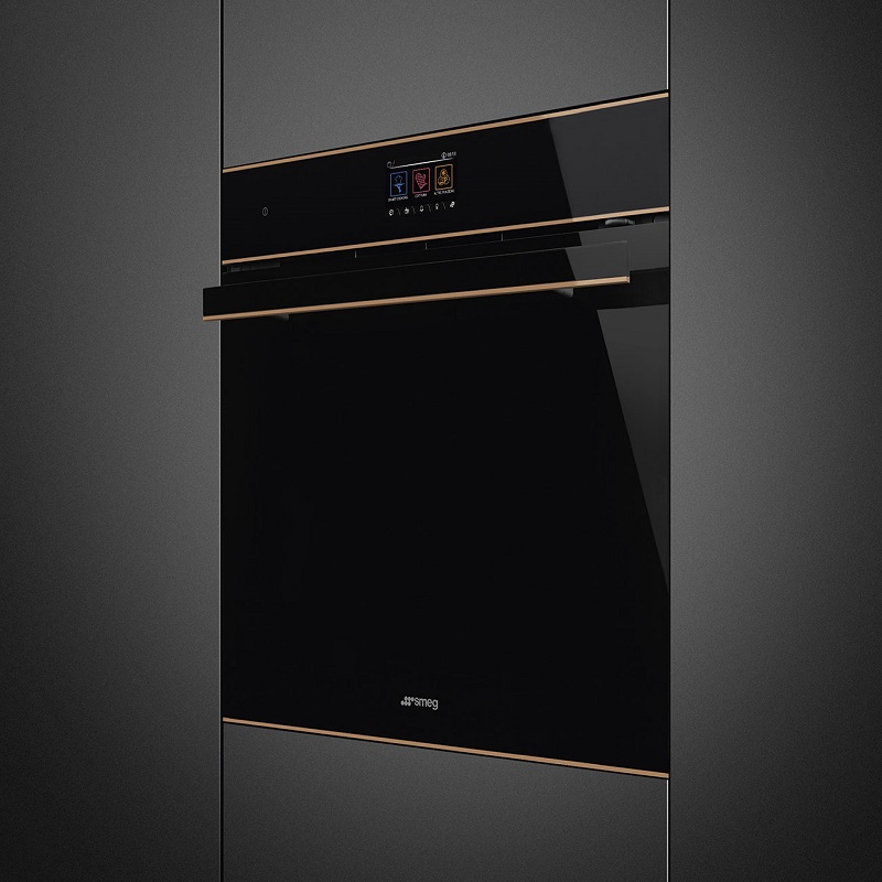 SMEG SOP6604S2PNR Pyro steam Galileo Oven, 60 cm, Combi Steam, Dolce Stil Novo Aesthetic