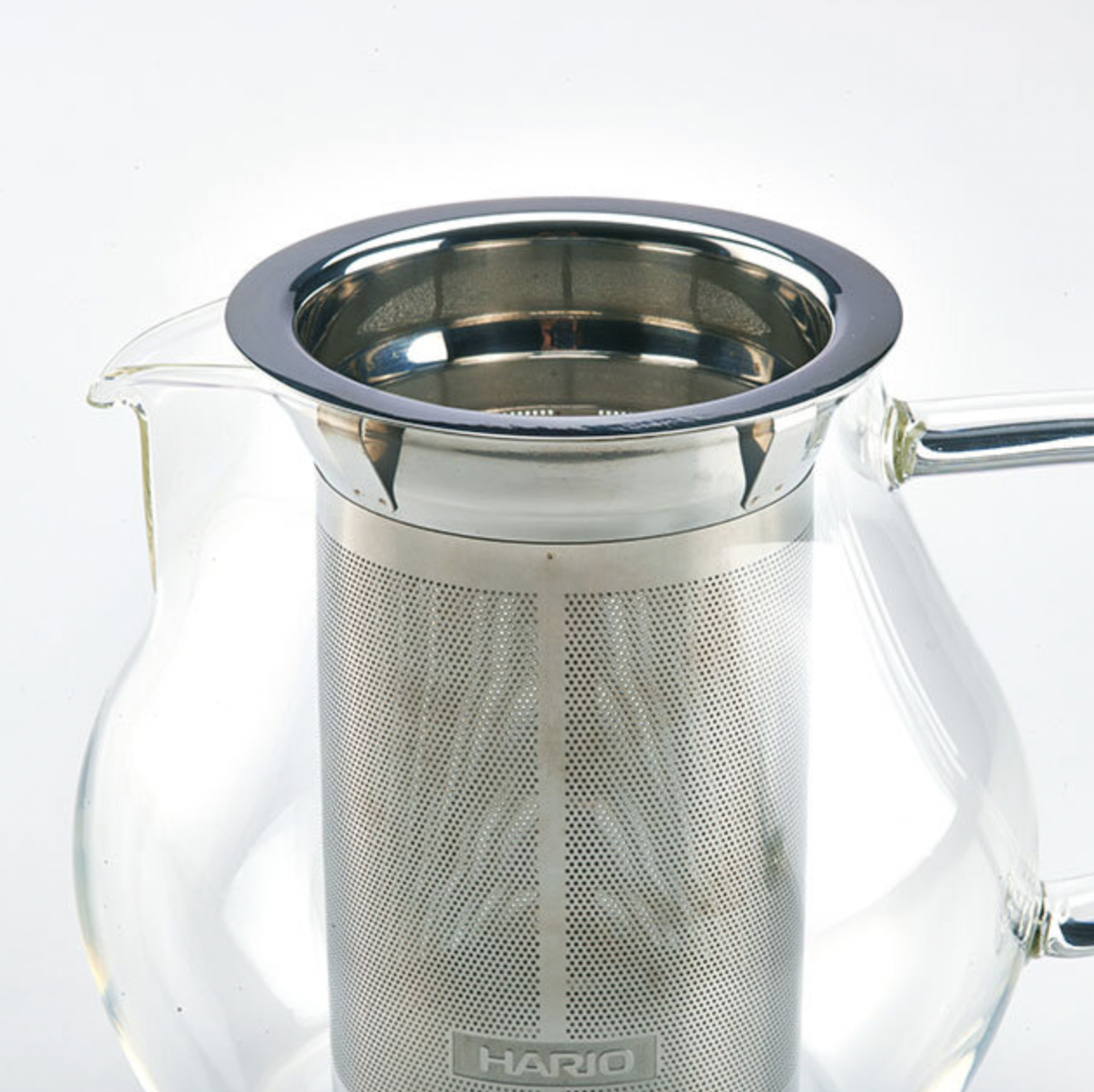 Hario TPC-45HSV Tea Pitcher 450ml (Hairline Silver)