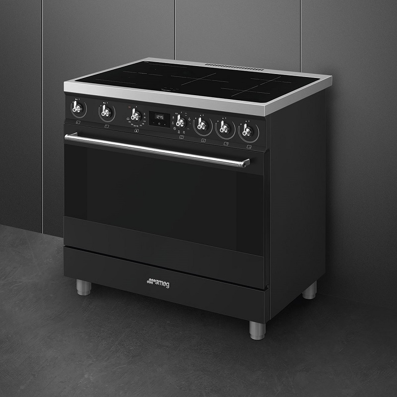 SMEG C9IMMB2 Cooker, Induction Hob, 90x60cm, Classica