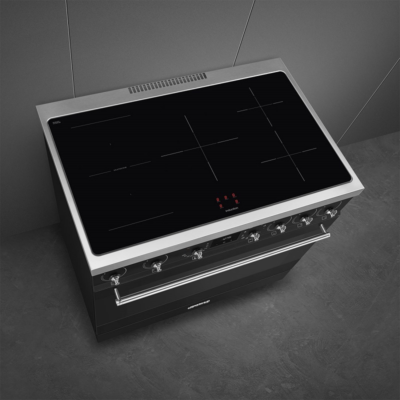 SMEG C9IMMB2 Cooker, Induction Hob, 90x60cm, Classica
