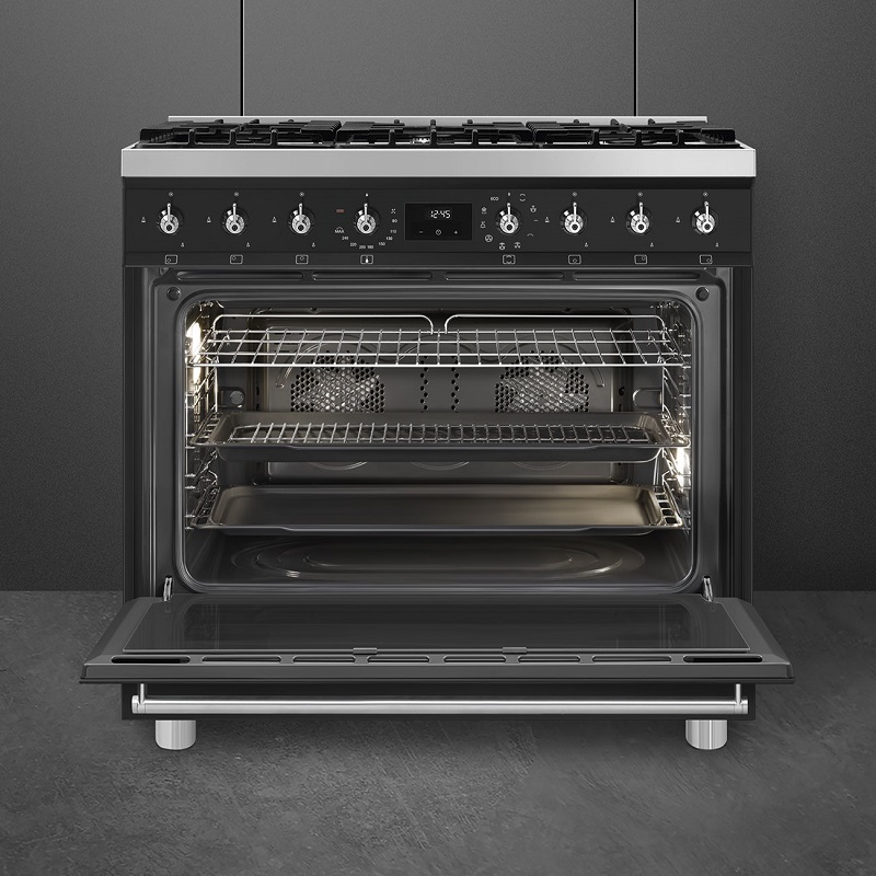 SMEG C9GMMB2 Cooker, Gas Hob, 90x60cm, Classica