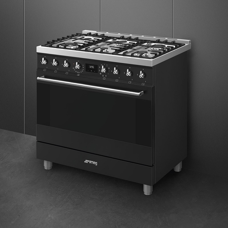SMEG C9GMMB2 Cooker, Gas Hob, 90x60cm, Classica