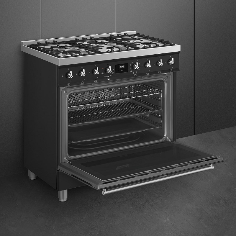 SMEG C9GMMB2 Cooker, Gas Hob, 90x60cm, Classica