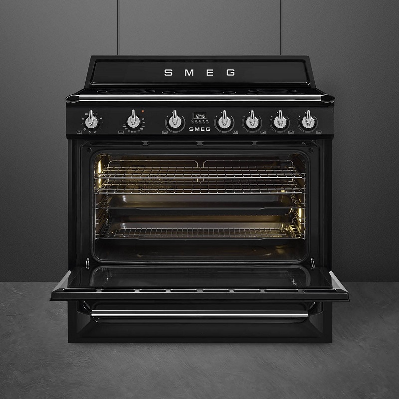 SMEG TR90IBL2 Cooker with Induction Hob, 90x60 cm, Victoria (Black) 