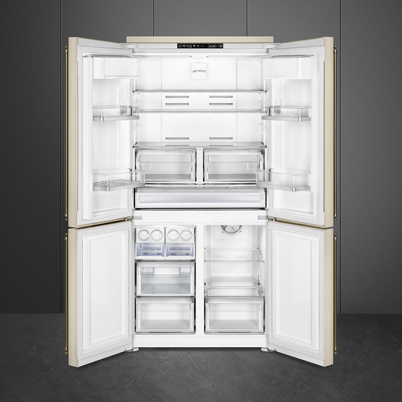 SMEG FQ60CPO5 Free standing refrigerator 4 Doors, Coloniale Aesthetic (Cream) 