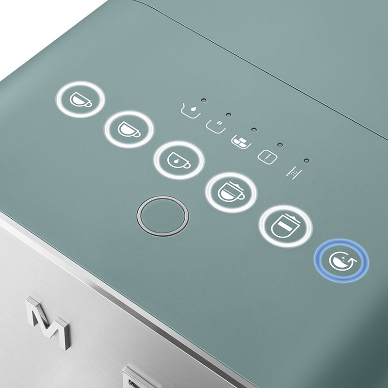 SMEG BCC13EGMEU Automatic Coffee Machine With a Milk System (Emerald Green)