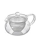 Théière Hario Chacha Maru 450ml - Verre Résistant, Passoire Acier, Micro-ondes OK