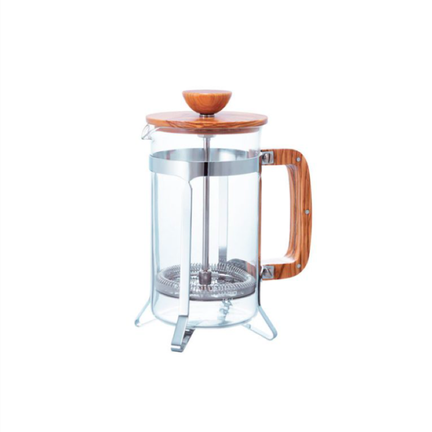 Hario CPSW4OV French Press Wood 4 Cups (Olive Wood) Toffin Digital