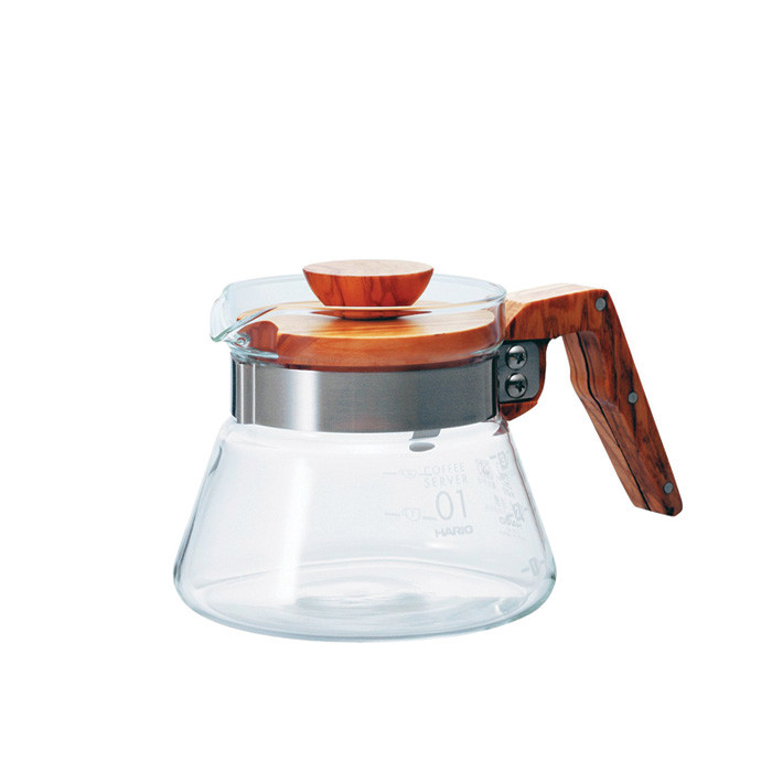 Hario VCWN40OV Coffee Server 400 (Olive Wood) Toffin Digital