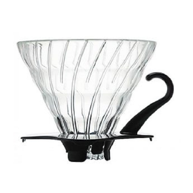Hario VDG03B Glass Coffee Dripper V60 03 (Black) Toffin Digital E
