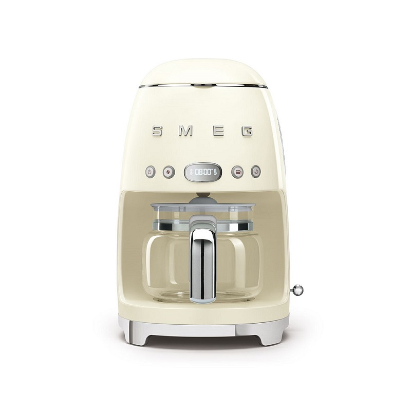 SMEG Drip Coffee Machine (DCF02) Cream Toffin Digital