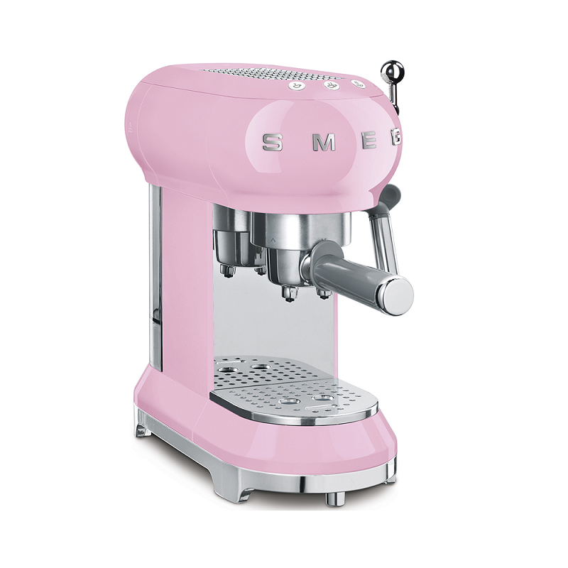 SMEG Espresso Coffee Machine (ECF01) Pink