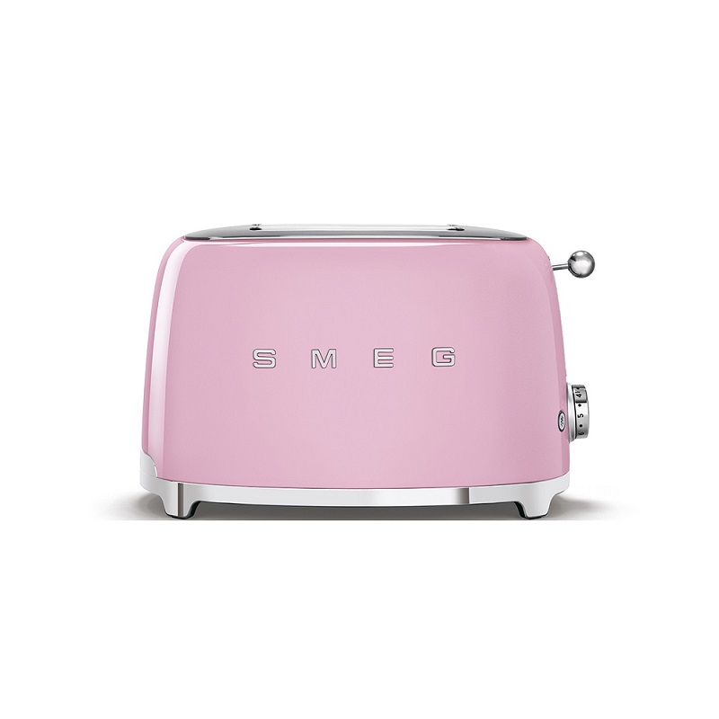 SMEG Toaster 2x2 (TSF01) Pink Toffin Digital