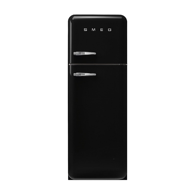 SMEG Free Standing Refrigerator Double Door (FAB30R) Black Toffin