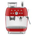 SMEG EGF03RDEU Espresso Manual Coffee Machine, 50's Style (Red)