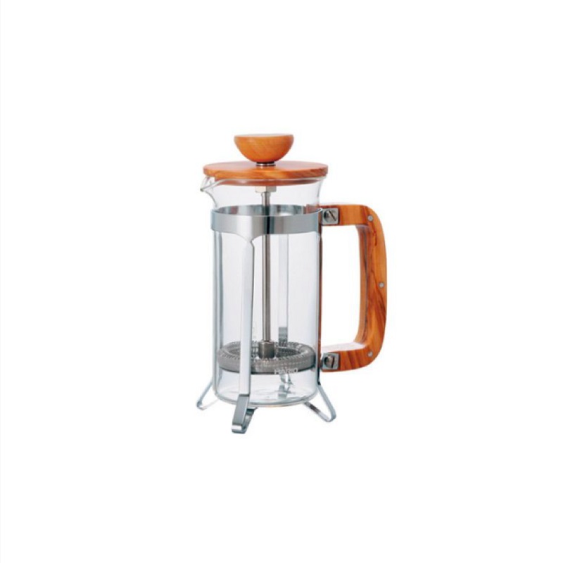 Hario CPSW2OV French Press Wood 2 Cups (Olive Wood) Toffin Digital