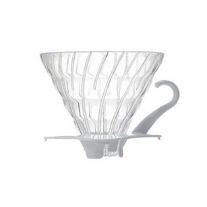 Hario VDG-02W Glass Coffee Dripper V60 02 (White)