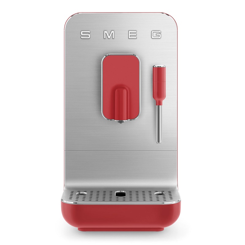 SMEG Automatic Coffee Machine with Milk Frother (BCC02) Red