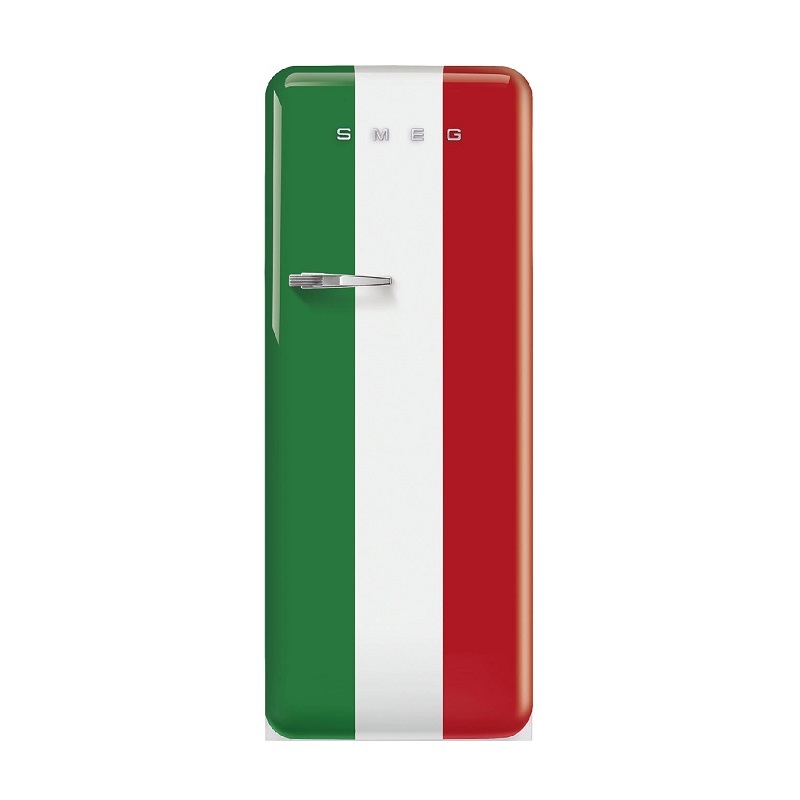 SMEG Free Standing Refrigerator One Door (FAB28R) Italy Flag
