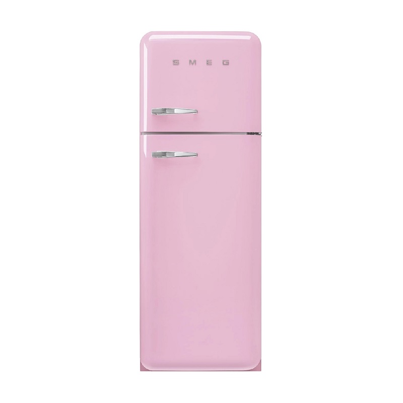 SMEG Free Standing Refrigerator Double Door (FAB30R) Pink