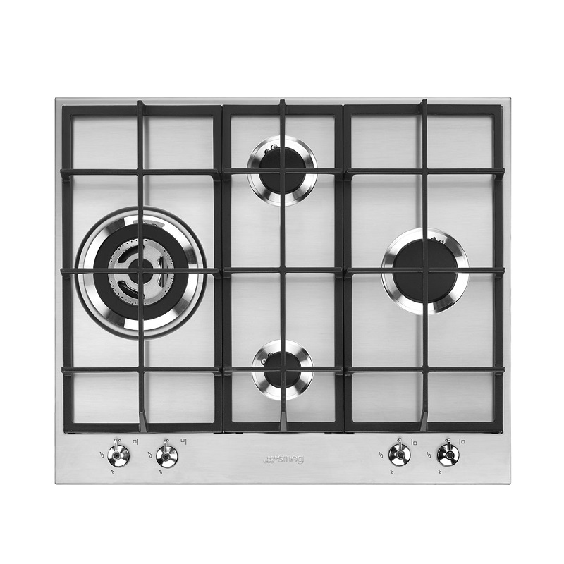 SMEG Hob, 60cm, Gas, Classica (PX364L) Stainless Steel