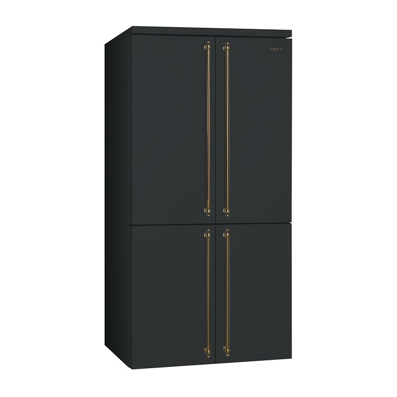 SMEG FQ60CAO5 Free standing refrigerator 4 Doors, Coloniale Aesthetic (Black)