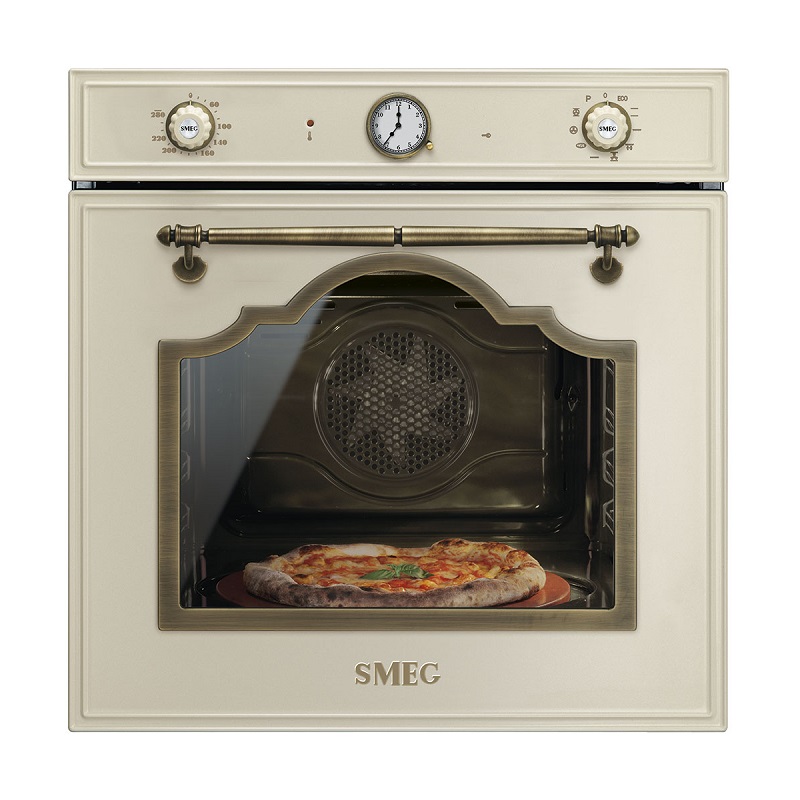 SMEG SFP750POPZ Thermo-ventilated Oven, 60cm, Cortina (Cream)