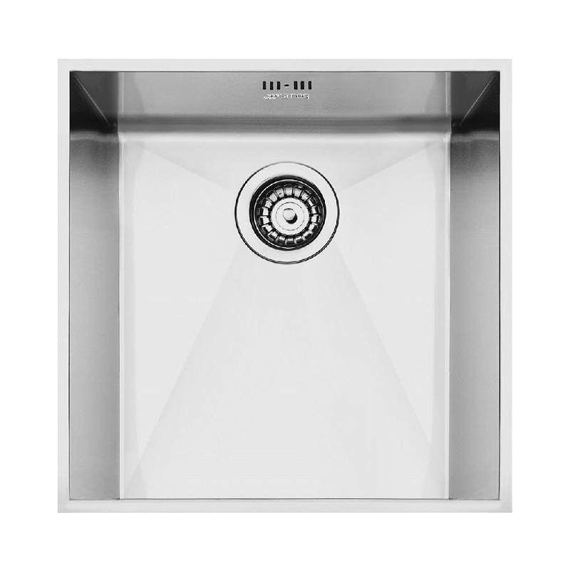 SMEG VSTQ40-2 Kitchen sink, Undermount built-in, Universale Aesthetic (Stainless Steel)