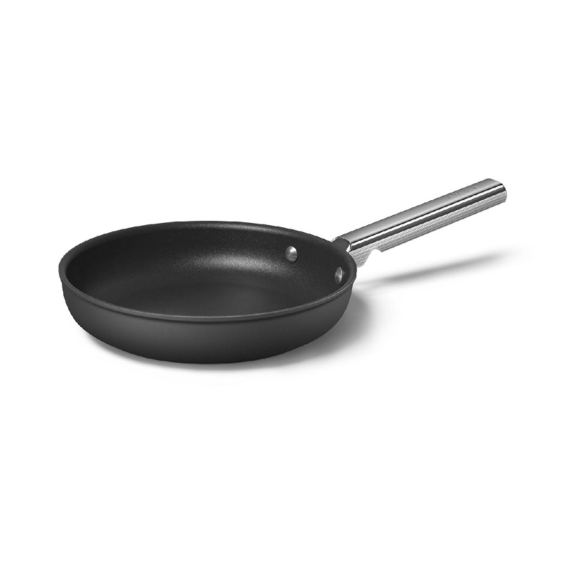 SMEG CKFF2401BLM Kitchenware, Cookware, Frypan 24cm, 50's Style (Black)