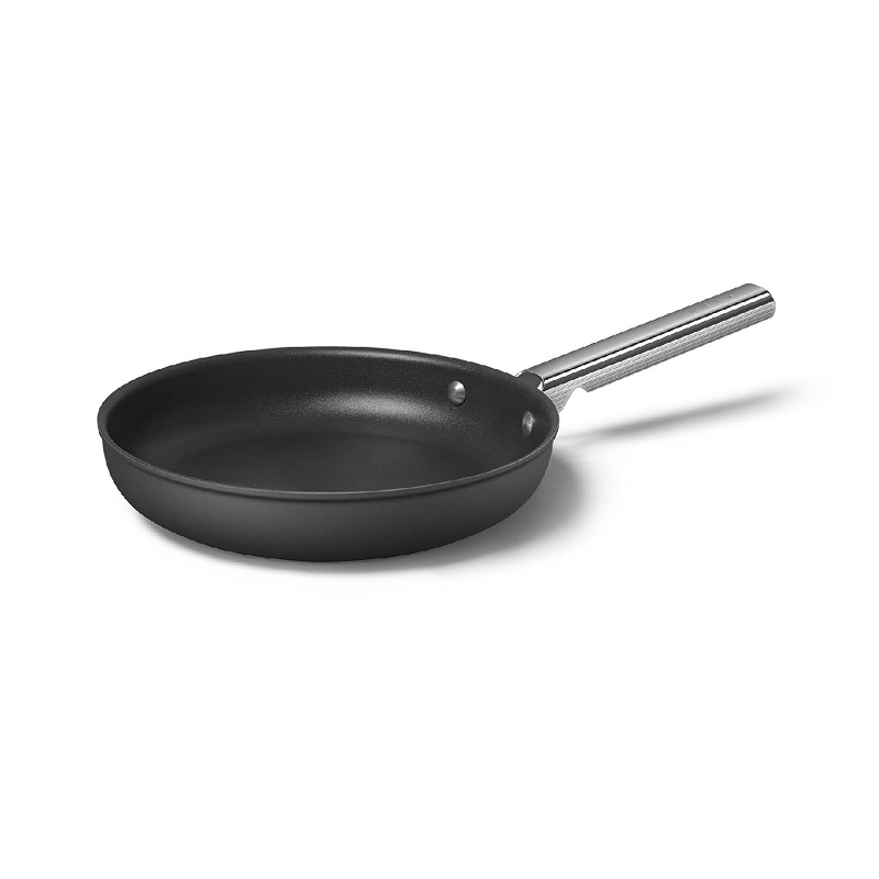 SMEG CKFF2601BLM Kitchenware, Cookware, Frypan 26cm, 50's Style (Black)
